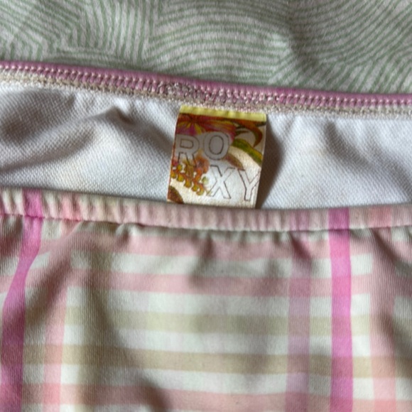 Roxy Pink and White Plaid Bikini - Picture 2 of 6